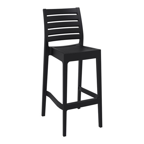 ARES BAR STOOL 75 BLK 750MM HIGH