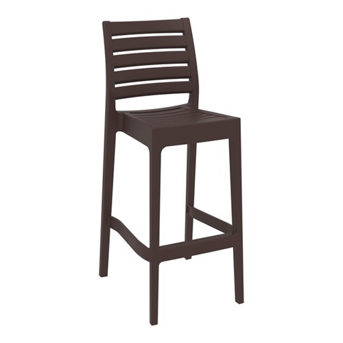 ARES BAR STOOL 75 CHOCOLATE 750MM HIGH