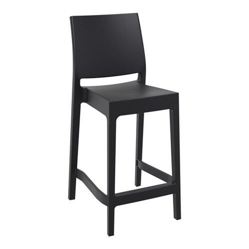 MAYA BAR STOOL 65 BLK 650MM HIGH