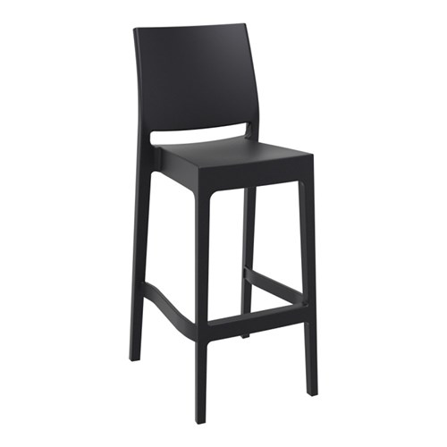 Maya Bar Stool 75 Black 750mm Siesta