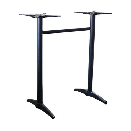 Astoria Blk Twin Bar Table Base  Suit 1200X800mm Tops