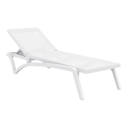 Pacific Sunlounger Wht/Wht