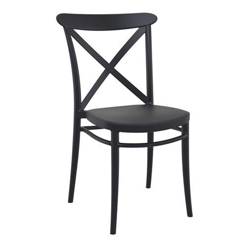 CROSS CHAIR BLK