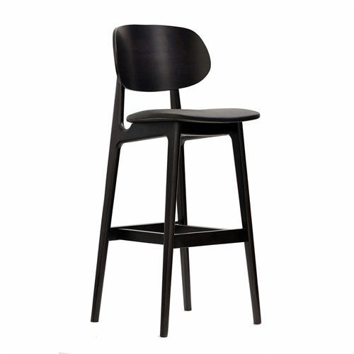 Ban Barstool Wenge H Frame Black 1110mm