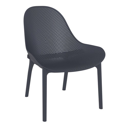 Sky Lounge Chair Charcoal 830mm