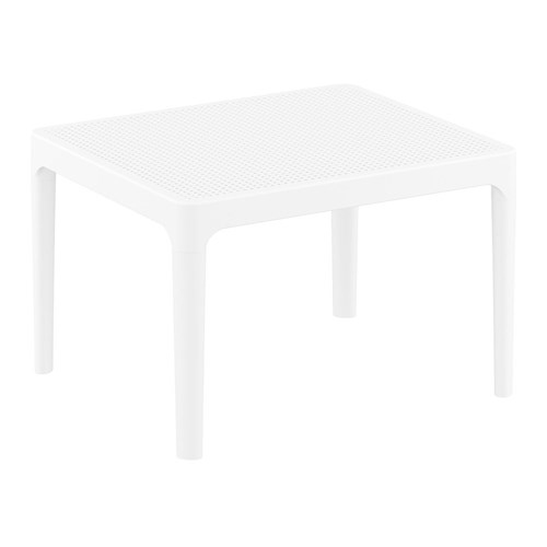 Sky Low Side Table White 400mm