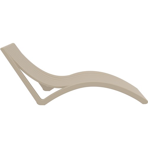 Siesta Slim Sunlounger Taupe