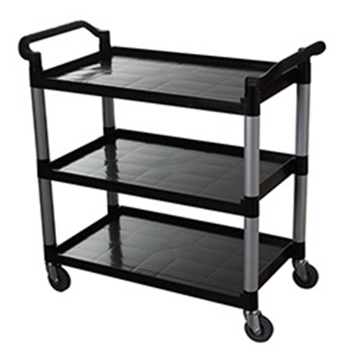 Kleaning Essentials 3 Tier Utility Trolley Black 1060mm