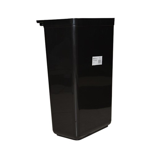 Kleaning Essentials 3 Tier Trolley Plastic Utility Bin Black Large