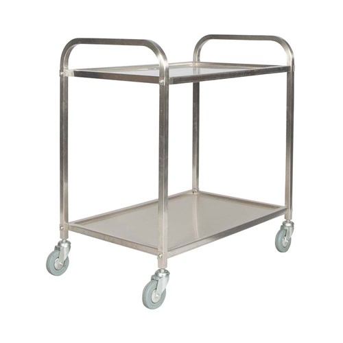 2 Tier Stainless Steel Trolley