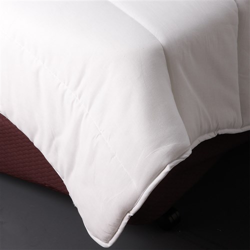 Microfibre Quilted Quilt Insert King Single White