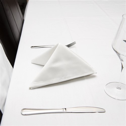 Polyester Napkin White 500x500mm 