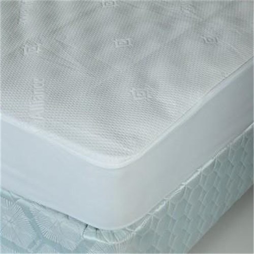 Jacquard Waterproof Mattress Protector White King