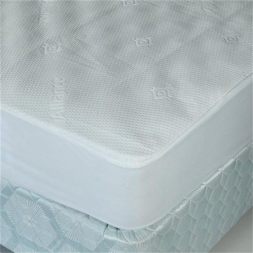 Jacquard Waterproof Mattress Protector White Queen