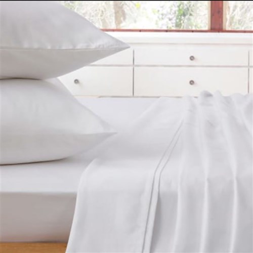 Easy Care Flat Sheet White King