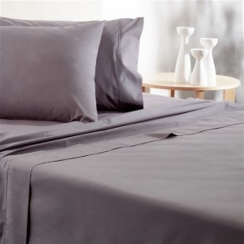 Easy Care Fitted Sheet Charcoal King Single Guest Of