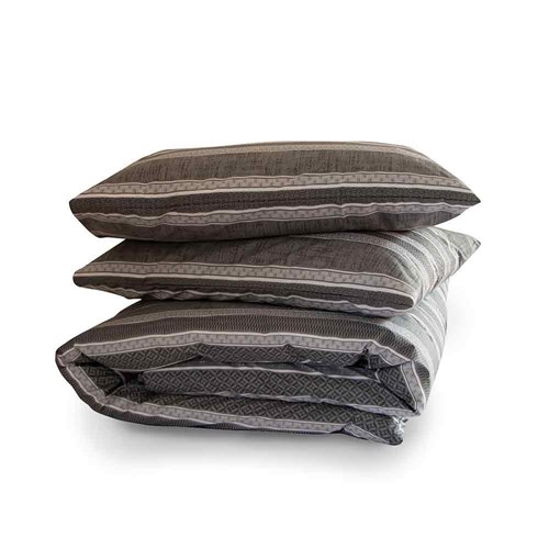 Horizon Doona Cover Set Grey Queen 