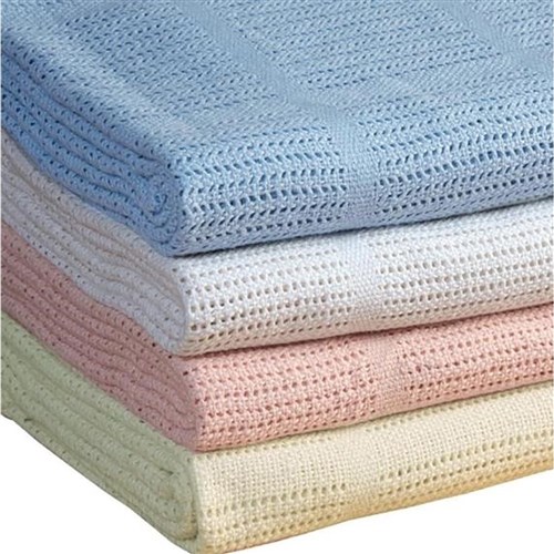 Cellular Blanket White Single