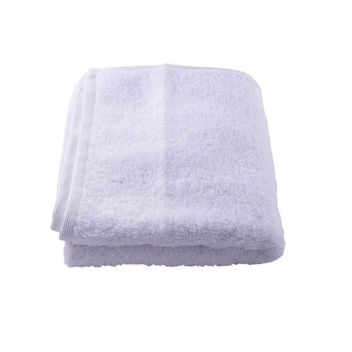 PLUSH HAND TOWEL WHITE 450X800MM (6/72)