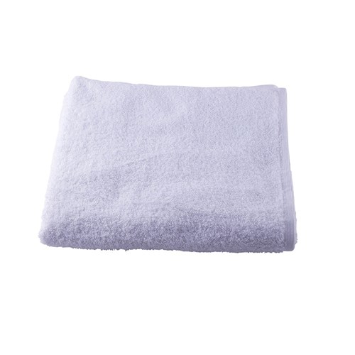 PLUSH BATH TOWEL WHITE 700X1500MM (4/24)