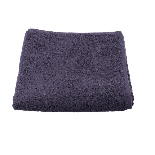 PLUSH BATH TOWEL CHARCOAL 700X1500MM (4/24)