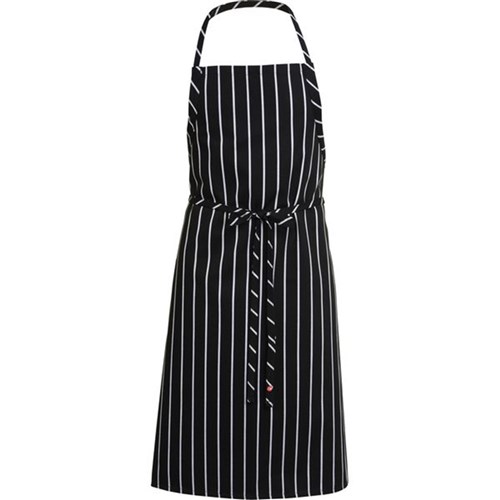 Chalkstripe Bib Apron Black 990x940mm