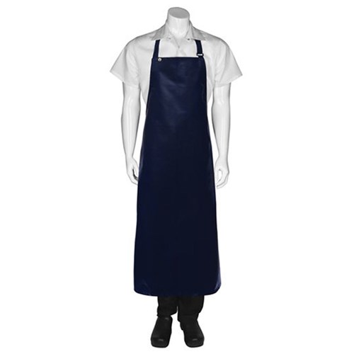 BIB APRON PVC LONG NAVY 1200X890MM