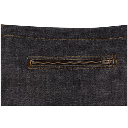 Manhattan Bib Dual Pocket Apron Black Denim 860x760mm