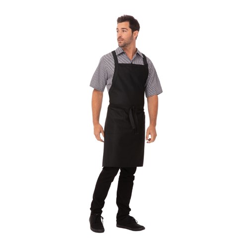 Crossover Bib Patch Pocket Apron