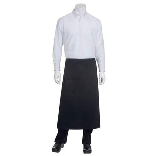 BISTRO 3/4 APRON BLK 710X810MM