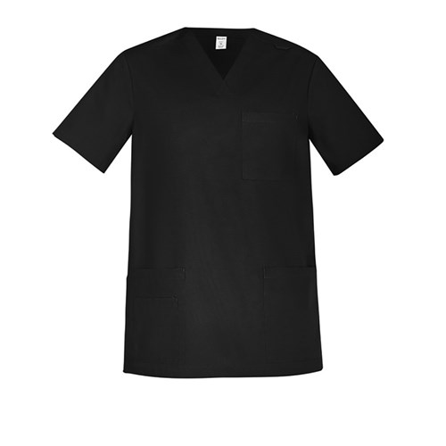 TOKYO MENS SCRUB TOP BLK XXS