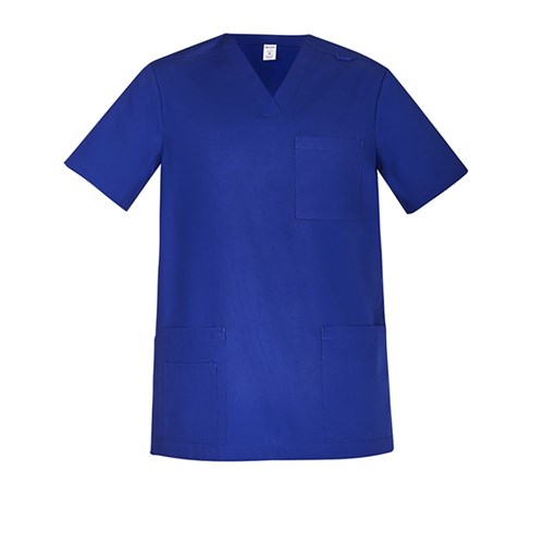 TOKYO MENS SCRUB TOP ROYAL BLUE XS