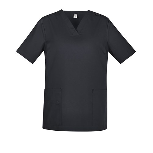 TOKYO WOMENS SCRUB TOP CHARCOAL XXS