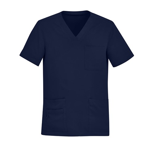 Avery Mens Scrub Top Navy Small