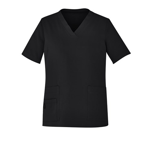 Avery Womens Scrub Top Black 3XL