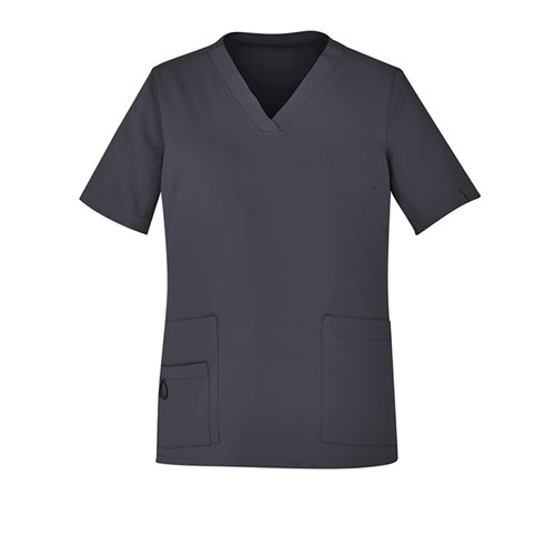 Avery Womens Scrub Top Charcoal 3XL