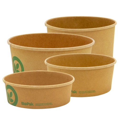 BIOBOWL KRAFT BOWLS 500ML 750ML 1000ML 1300ML